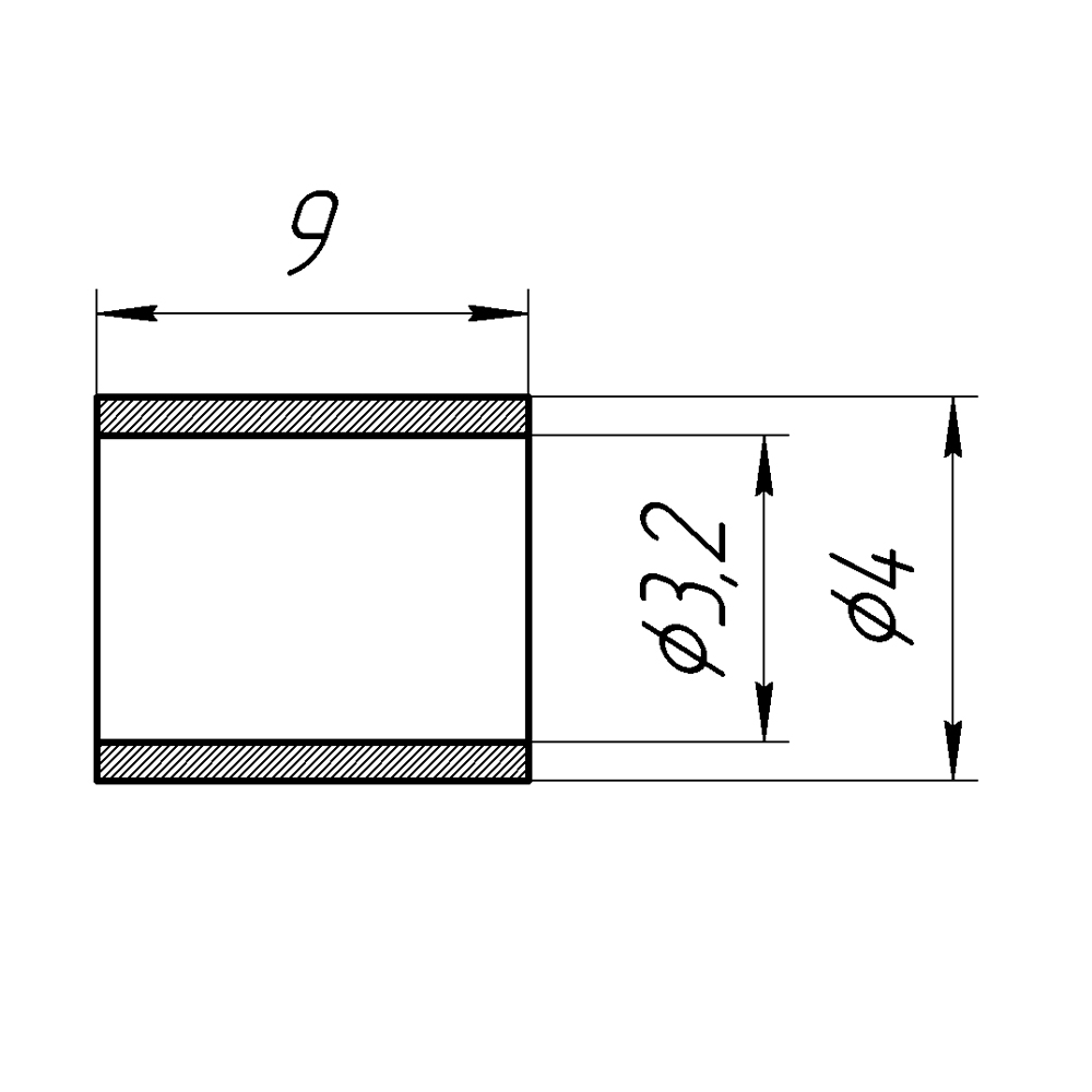Обжимное кольцо для разъемов на кабели RG-174, RG-316