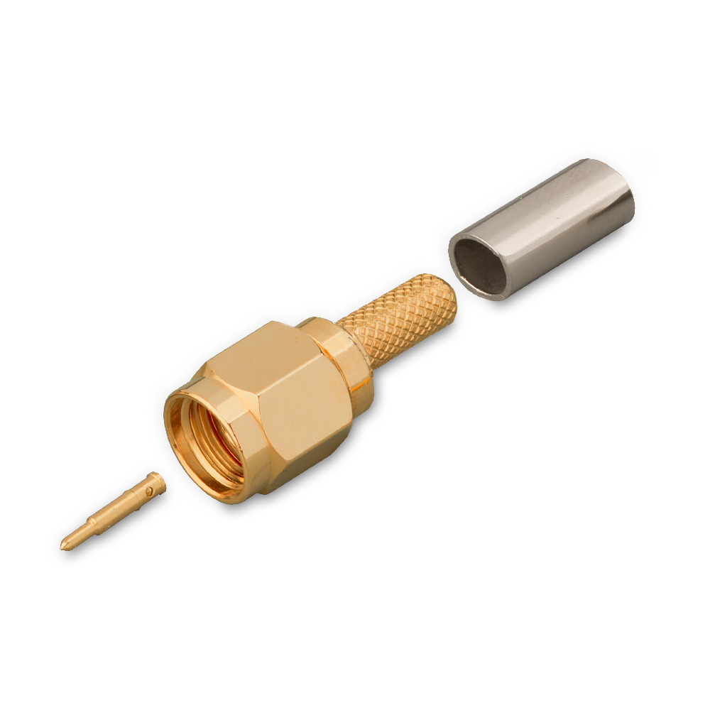 Разъем SMA(male) на кабель RG-316, обжимной до 6 ГГц, rev.T