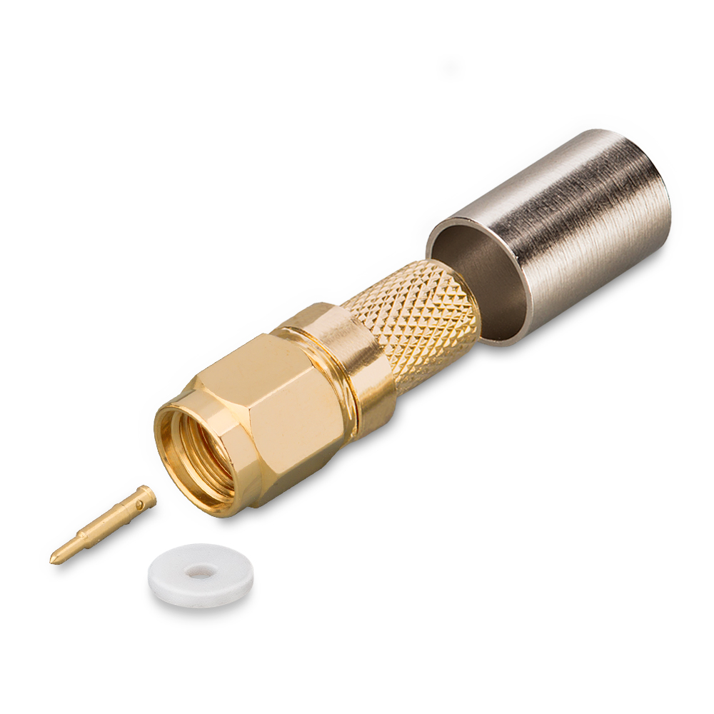 Разъем SMA(male) на кабель 5D-FB, обжимной до 6 ГГц, rev.T